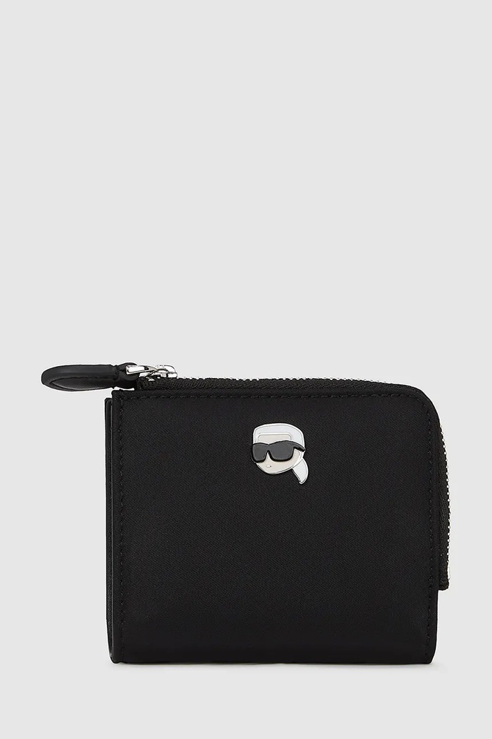 Karl Lagerfeld portofel IKON textil negru A4W32012
