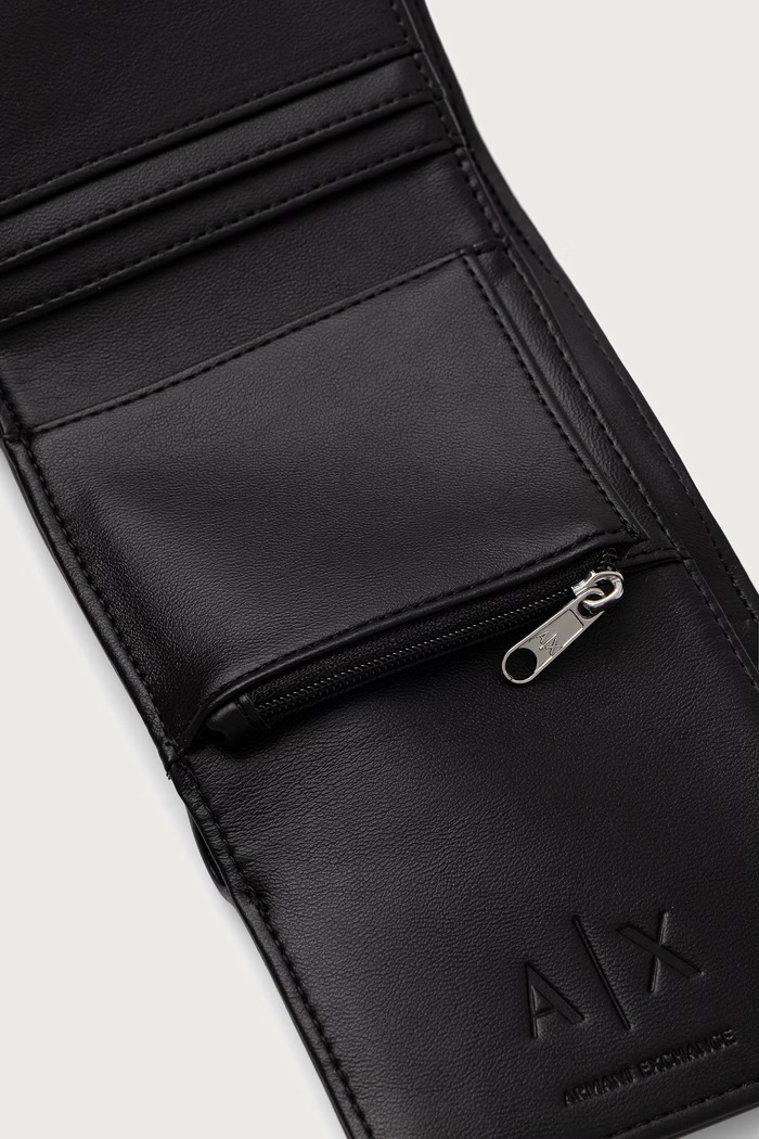 Аксесуари Armani Exchange гаманець жіночий зі штучної шкіри XW002819.AF26569.NOS чорний