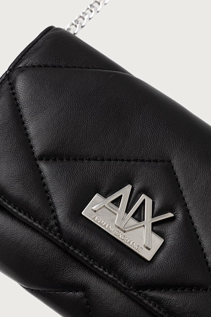 Armani Exchange чанта crossbody дамска от имитация на кожа черен XW000358.AF26568.NOS