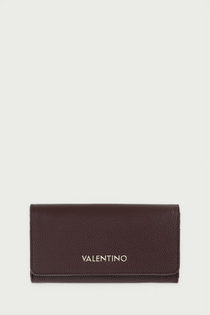 Valentino Bags Portfel damski z imitacji skóry BRIXTON brązowy VPS7LX113