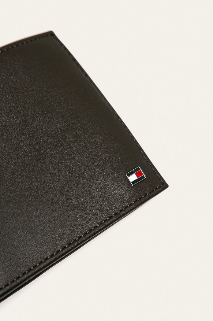Tommy Hilfiger - Δερμάτινο πορτοφόλι AM0AM00651 καφέ AA00