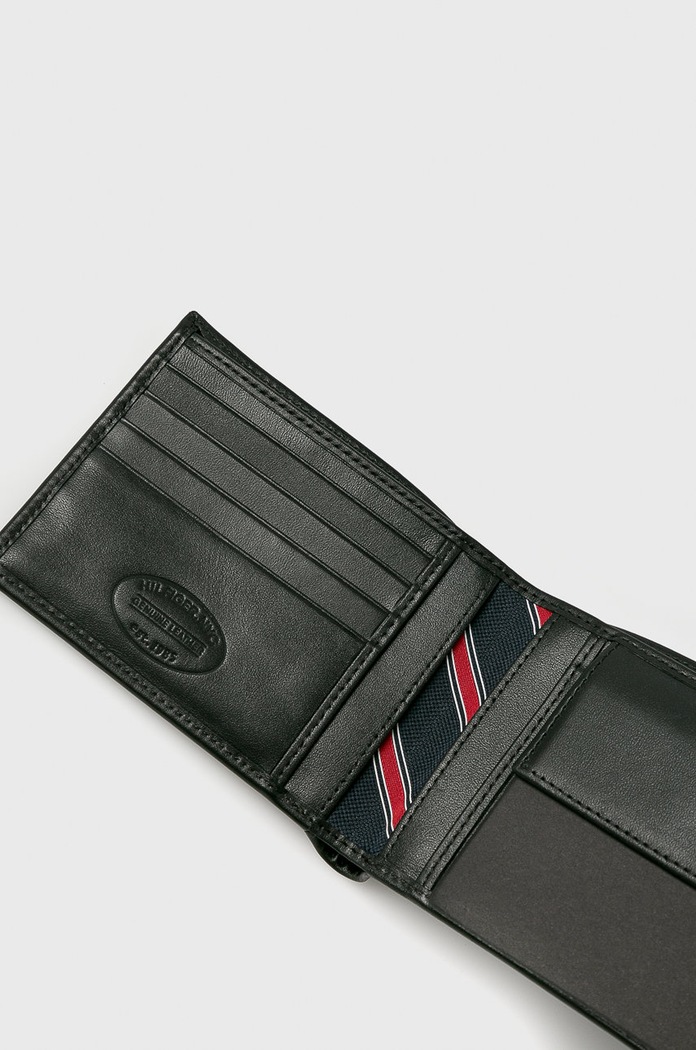 Doplňky Kožená peněženka Tommy Hilfiger AM0AM00651 černá