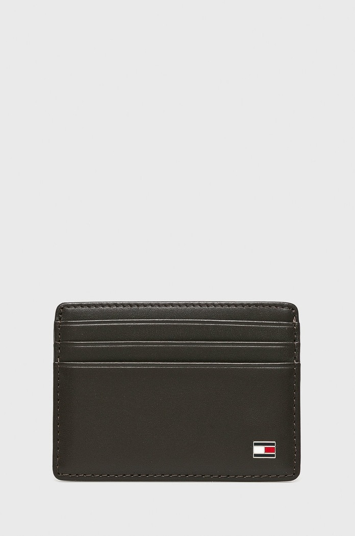 Tommy Hilfiger - Kožená peněženka Eton hnědá AM0AM00653