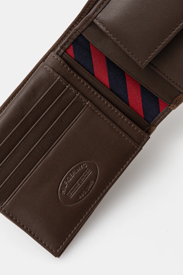Αξεσουάρ Tommy Hilfiger - Δερμάτινο πορτοφόλι AM0AM00660 καφέ
