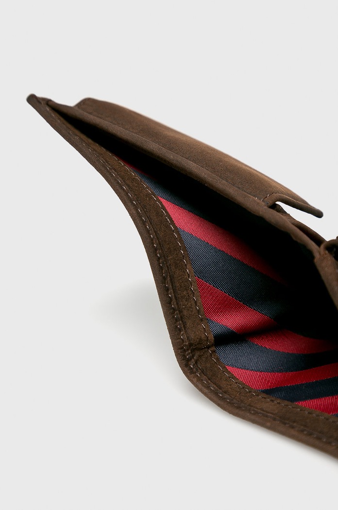 Tommy Hilfiger - Portfel skórzany Johnson Mini AM0AM00662 brązowy AM0AM00662