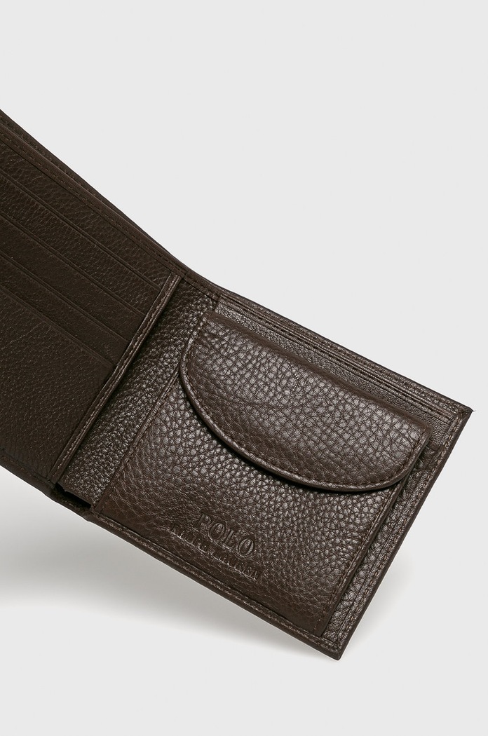 Doplňky Kožená peněženka Polo Ralph Lauren 405526127001 hnědá