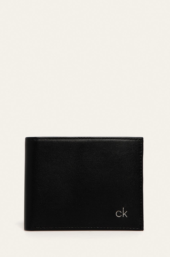 Calvin Klein - Portfel skórzany czarny K50K504296
