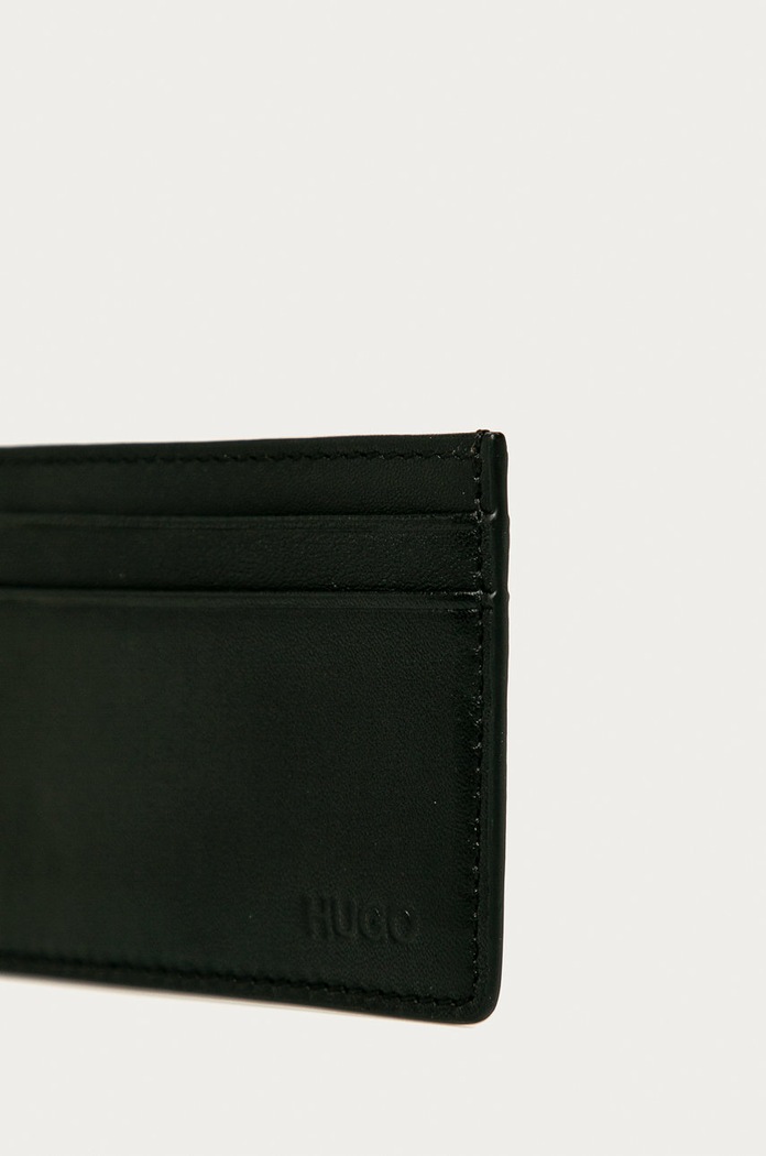 HUGO - Portfel skórzany 50317307 czarny 50317307