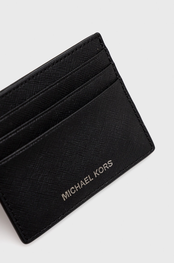 Michael Kors carcasa din piele 39F6LHRD2L negru AA00