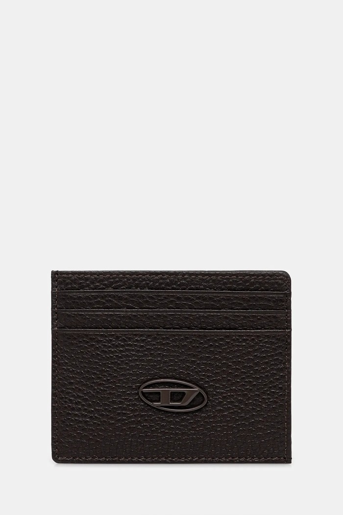 Diesel carcasă din piele HISSU EVO CARD CASE husă de card maro X09018.P0685
