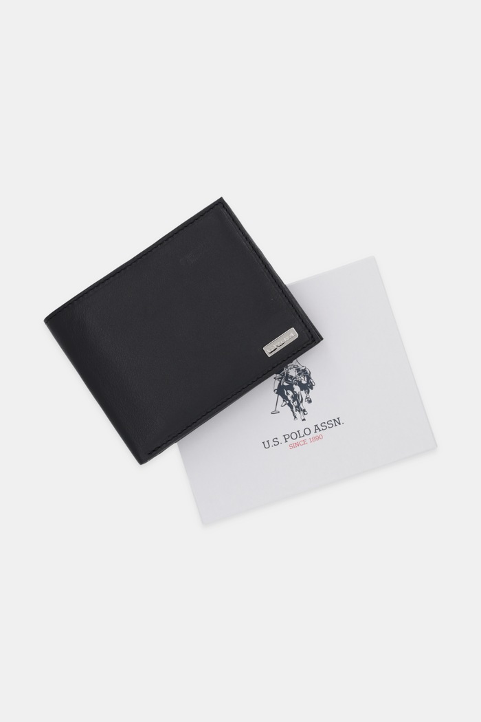 Kožená peňaženka U.S. Polo Assn. Utah H. WEUUA2612MHA čierna