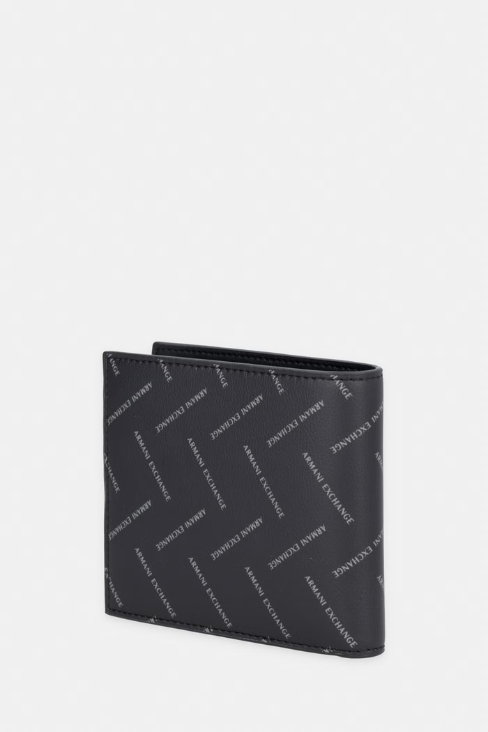Armani Exchange peňaženka pánska z imitácie kože XM000168.AF22654.NOS čierna AA00