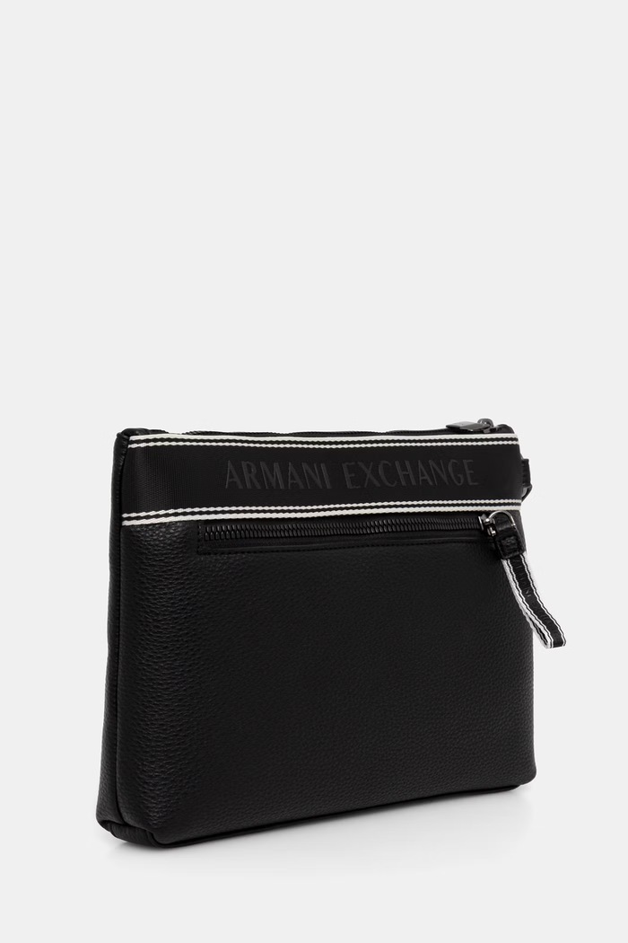 Armani Exchange bustina da uomo in similpelle XM002835.AF22662.NOS nero AA00
