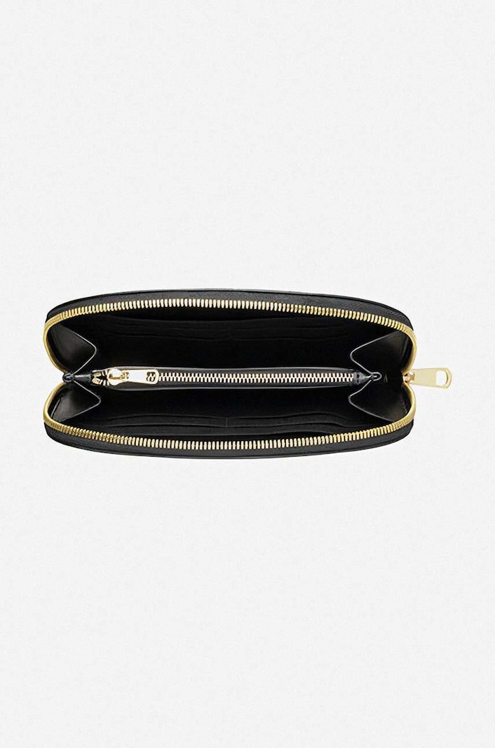 A.P.C. leather wallet Demi Lune PXAWV.F63218 black