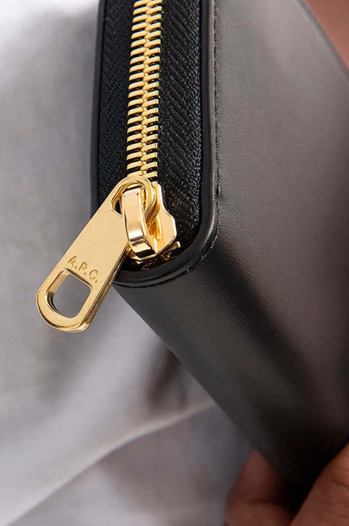 A.P.C. leather wallet Demi Lune PXAWV.F63218