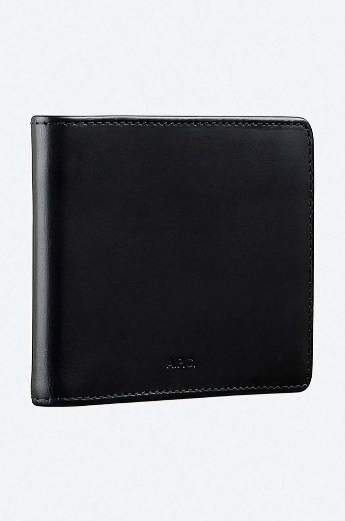 A.P.C. leather wallet Aly PXAWV-H63153 BLACK black PXAWV.H63153