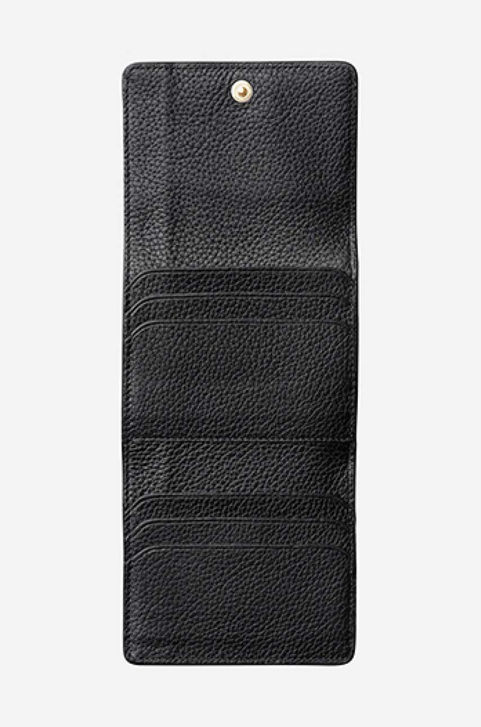 A.P.C. leather wallet Compact Lois black PXBLH.H63453