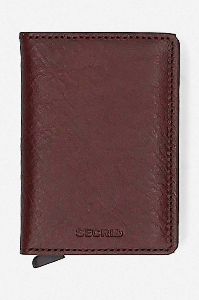 Secrid portafoglio in pelle semplice granata SVG.ESPRESSO.BROWN