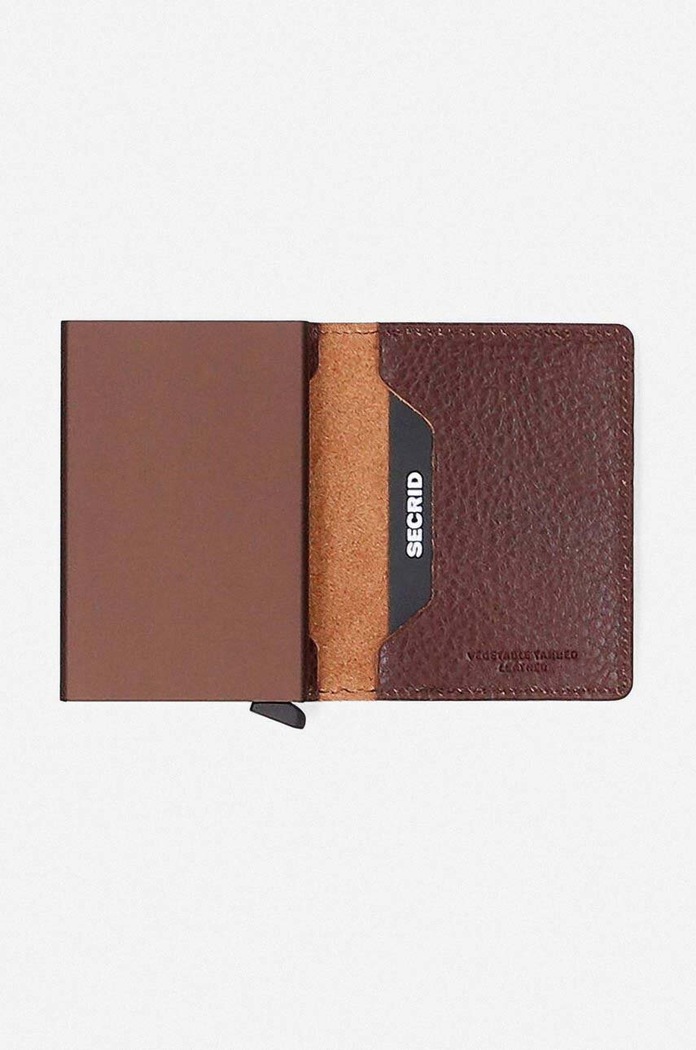 Secrid portafoglio in pelle SVG.ESPRESSO.BROWN granata AA00