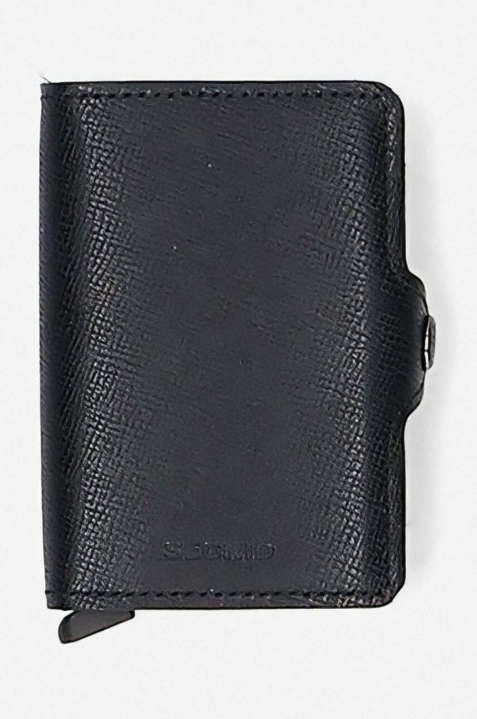 Denarnica Secrid Twinwallet Crisple TC-BLACK Sintetični črna TC.BLACK