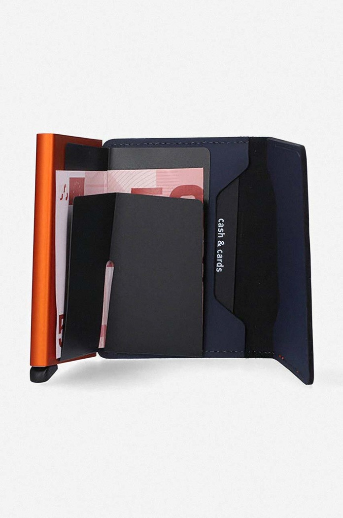 Akcesoria Secrid Portfel SM.Nightblue.Orange granatowy