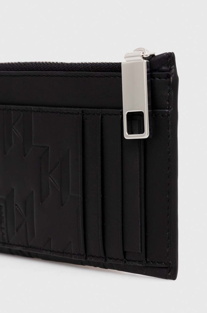 Шкіряний гаманець Karl Lagerfeld 240M3221 чорний AA00