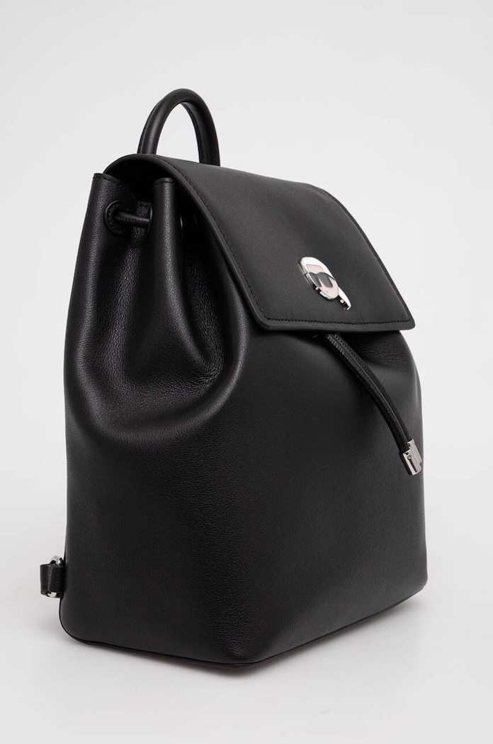 Karl Lagerfeld plecak skórzany 240W3082 czarny AA00
