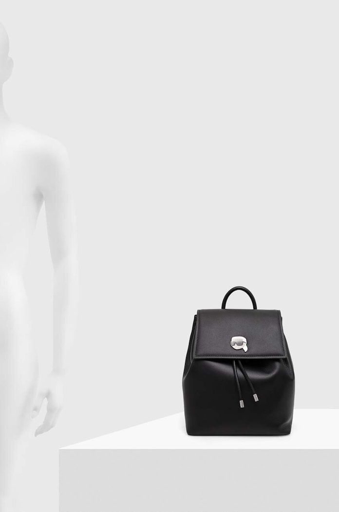Karl Lagerfeld plecak skórzany 240W3082 czarny