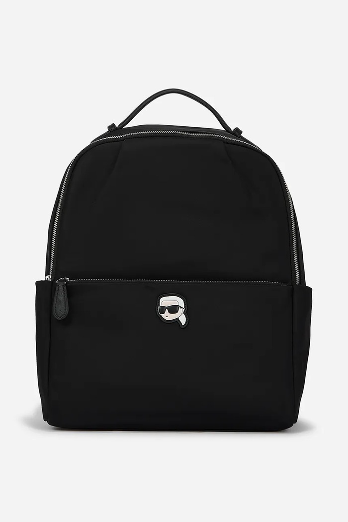 Ruksak Karl Lagerfeld IKON jednofarebný čierna A2W30183