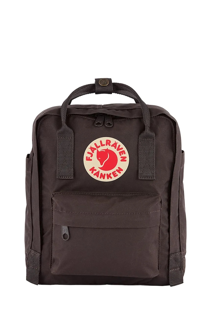 Fjallraven Plecak dziecięcy z łączonych materiałów Kanken Mini brązowy F23561.294