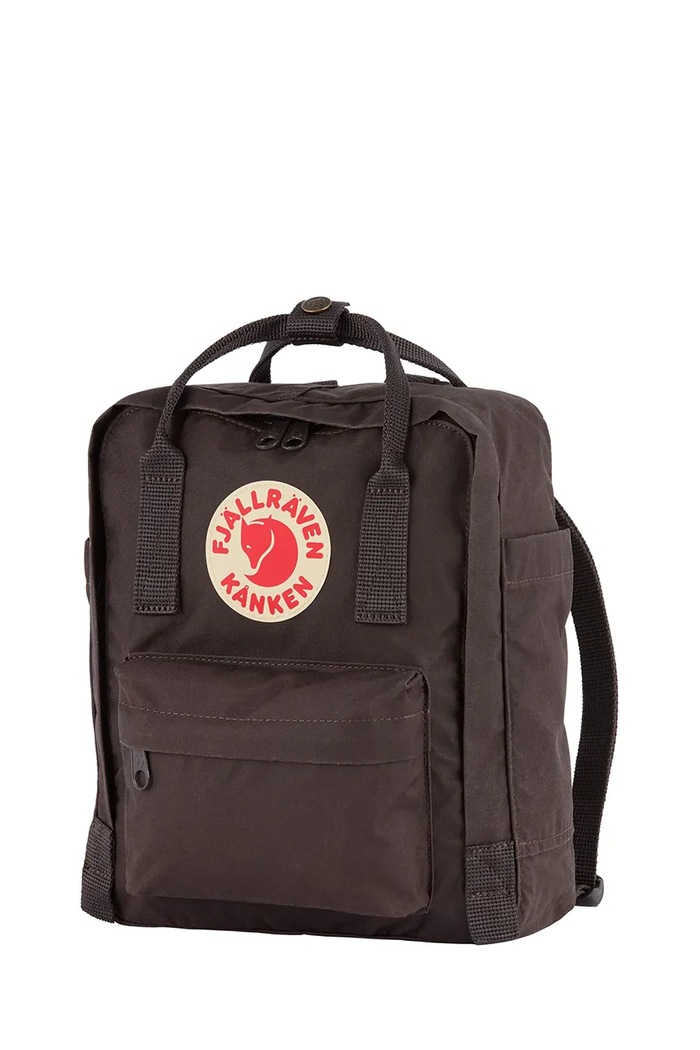 Fjallraven Plecak dziecięcy z łączonych materiałów Kanken Mini F23561.294 brązowy AA00