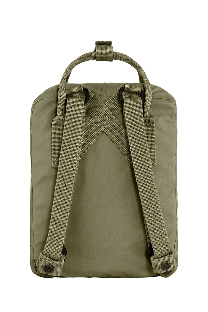 Chłopiec Fjallraven Plecak dziecięcy z łączonych materiałów Kanken Mini F23561.620 zielony