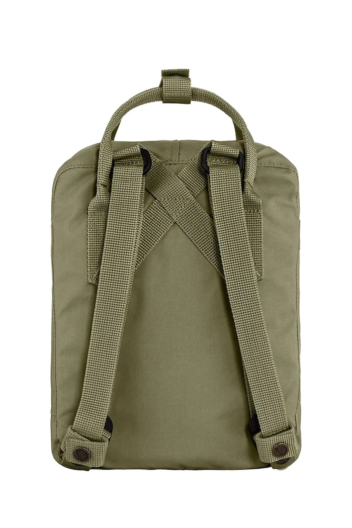 Chłopiec Fjallraven Plecak dziecięcy z łączonych materiałów Kanken Mini F23561.620 zielony