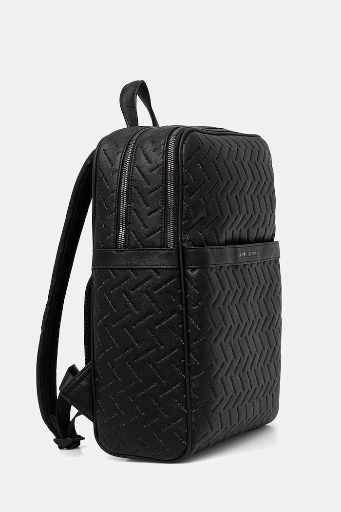Armani Exchange ruksak za muškarce od imitacije kože XM002596.AF22652.NOS crna AA00