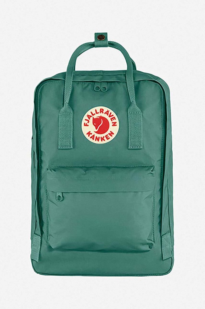 Σακίδιο πλάτης Fjallraven Kanken Laptop 15" F23524 664 υφασμάτινο πράσινο F23524.664