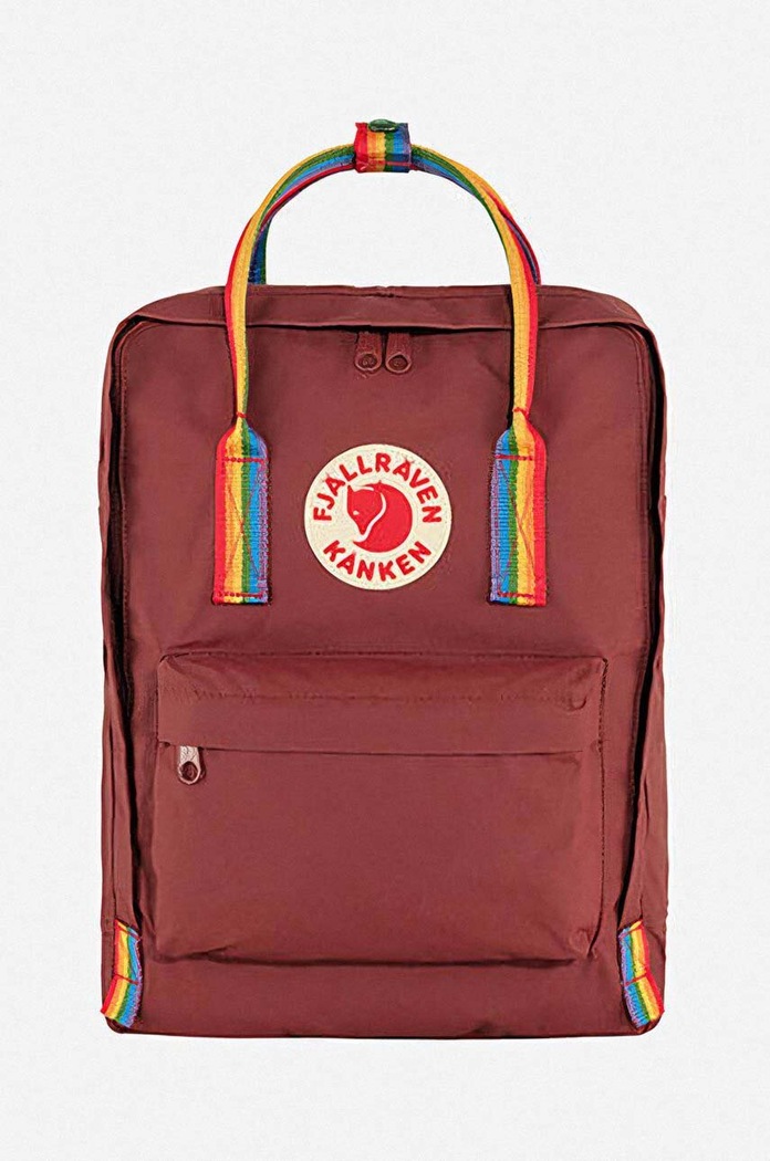 Fjallraven rucsac Kanken Rainbow incape in A4 rosu F23620.326.907
