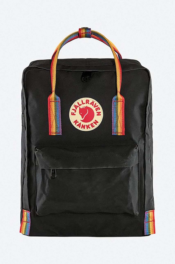 Batoh Fjallraven Kanken Rainbow nášivka černá F23620.550.907