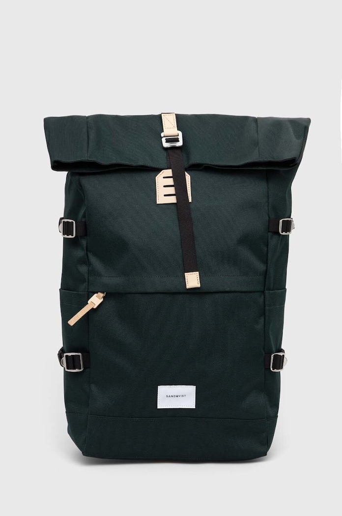 Sandqvist backpack Bernt plain green SQA1371