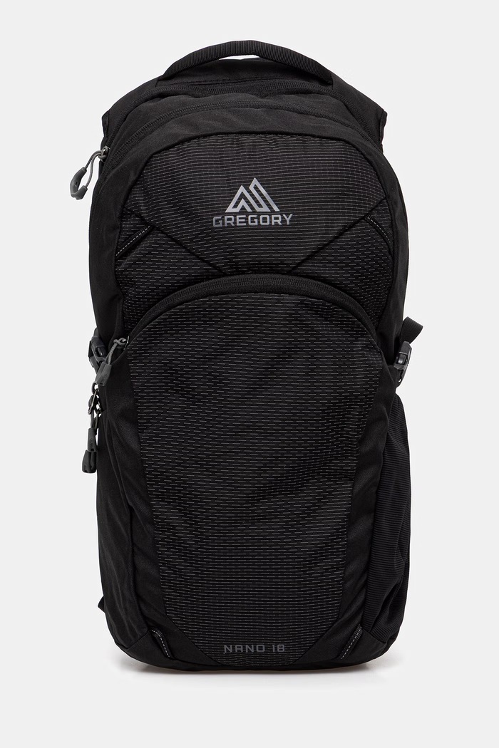 Gregory hátizsák Nano 18 textil fekete NANO.18
