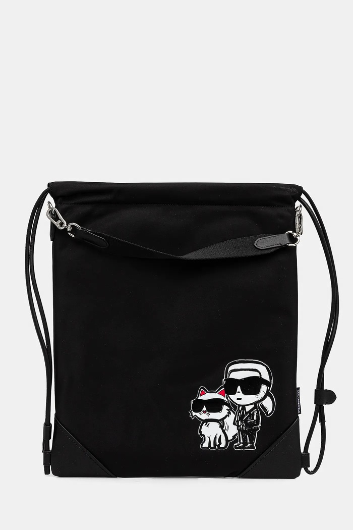 Karl Lagerfeld worek mieści A4 czarny A2W30184