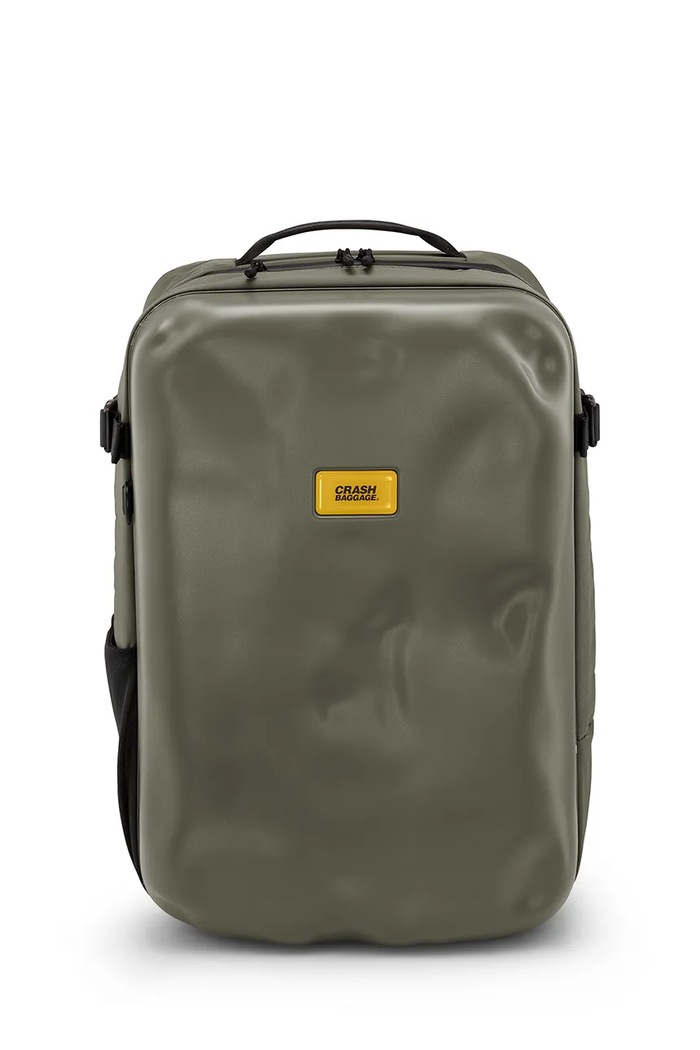 Ruksak Crash Baggage HARD ICONIC 2.0 BACKPACK jednofarebný zelená CB311