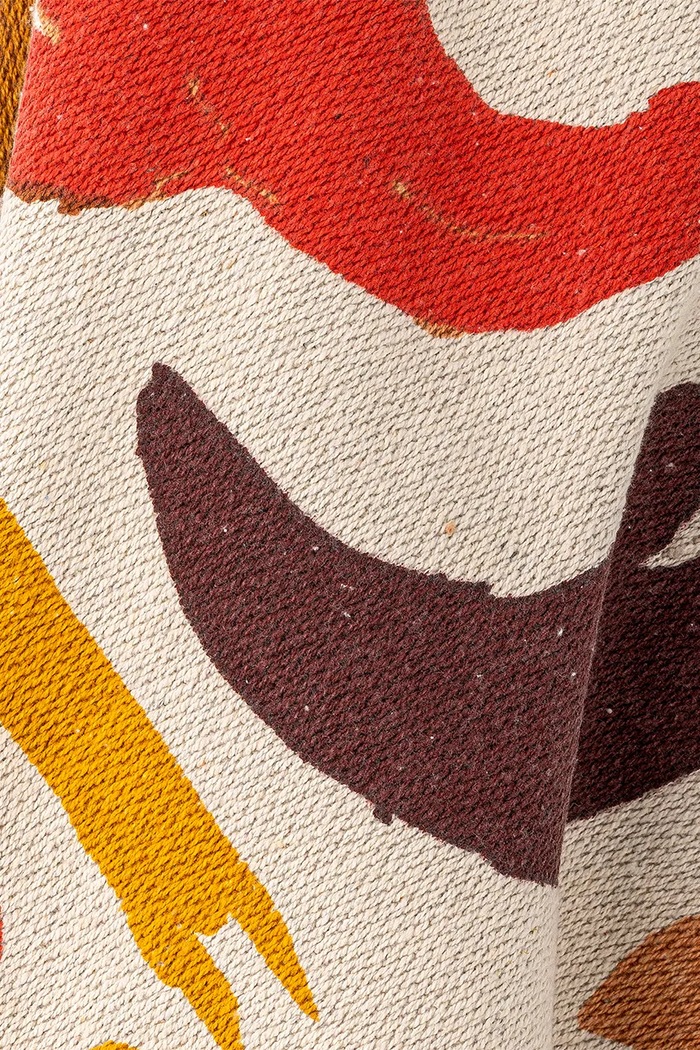 Obývacia izba a spálňa Prehoz Bloomingville Horus 160 x 130 cm 82062475 oranžová