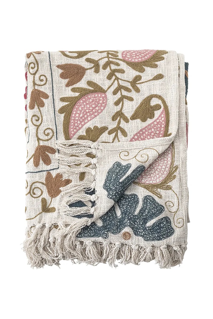 Bloomingville Pătură de bumbac Ceva 150 x 130 cm multicolor 82066496