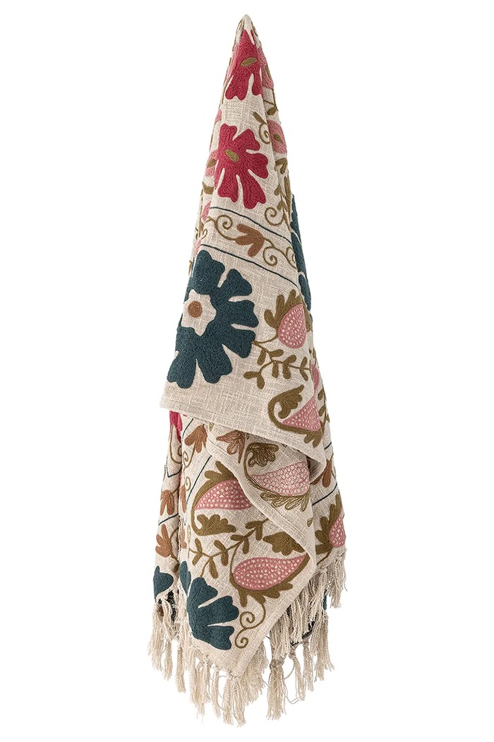 Bloomingville Pătură de bumbac Ceva 150 x 130 cm 82066496 multicolor AA00