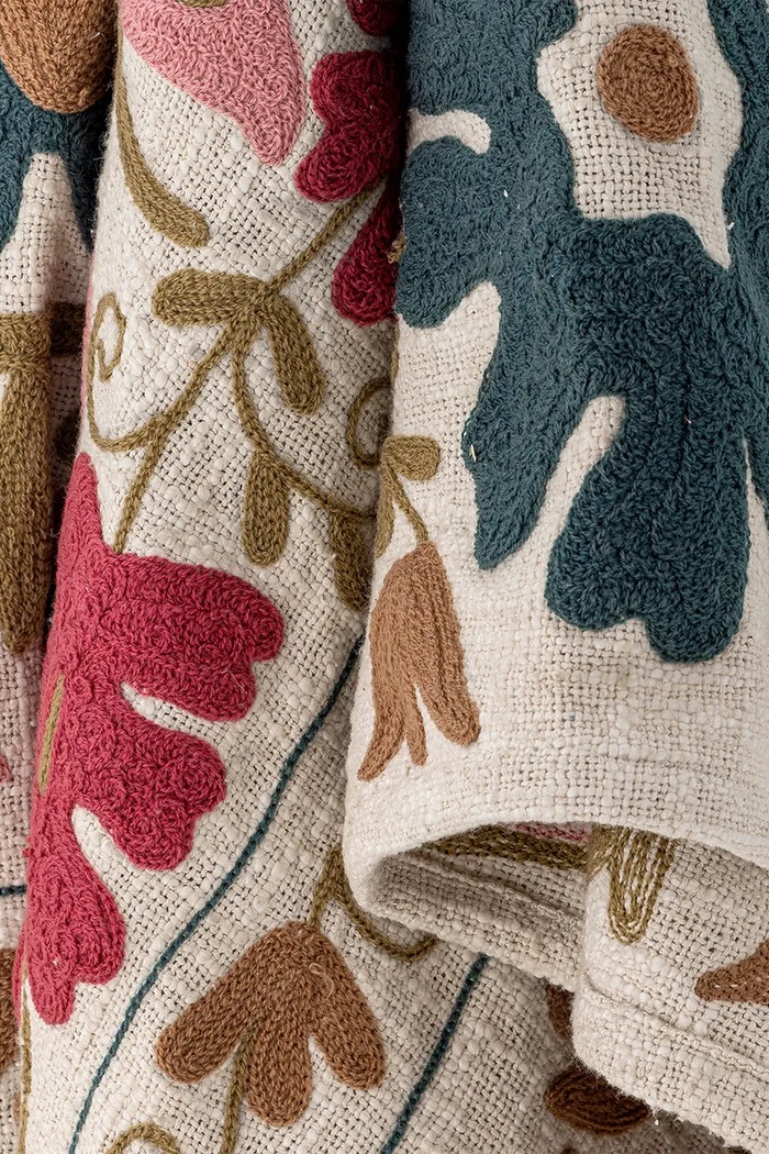 Living și dormitor Bloomingville Pătură de bumbac Ceva 150 x 130 cm 82066496 multicolor