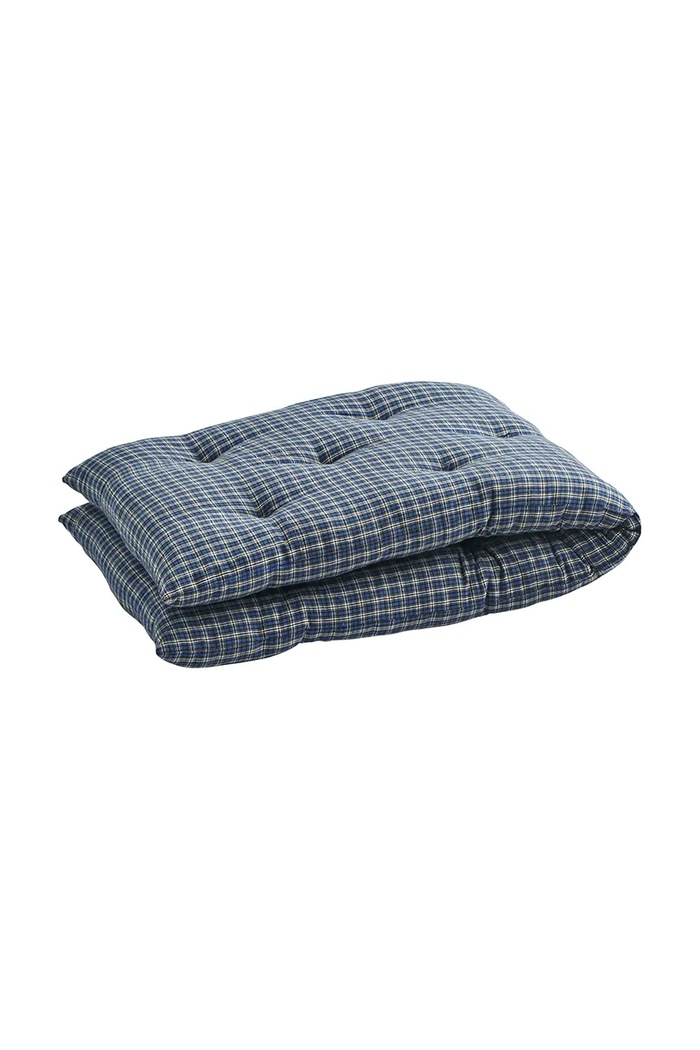 Dekorativní bavlněný polštář na lavici Madam Stoltz 45 x 125 cm modrá MP.45125.243