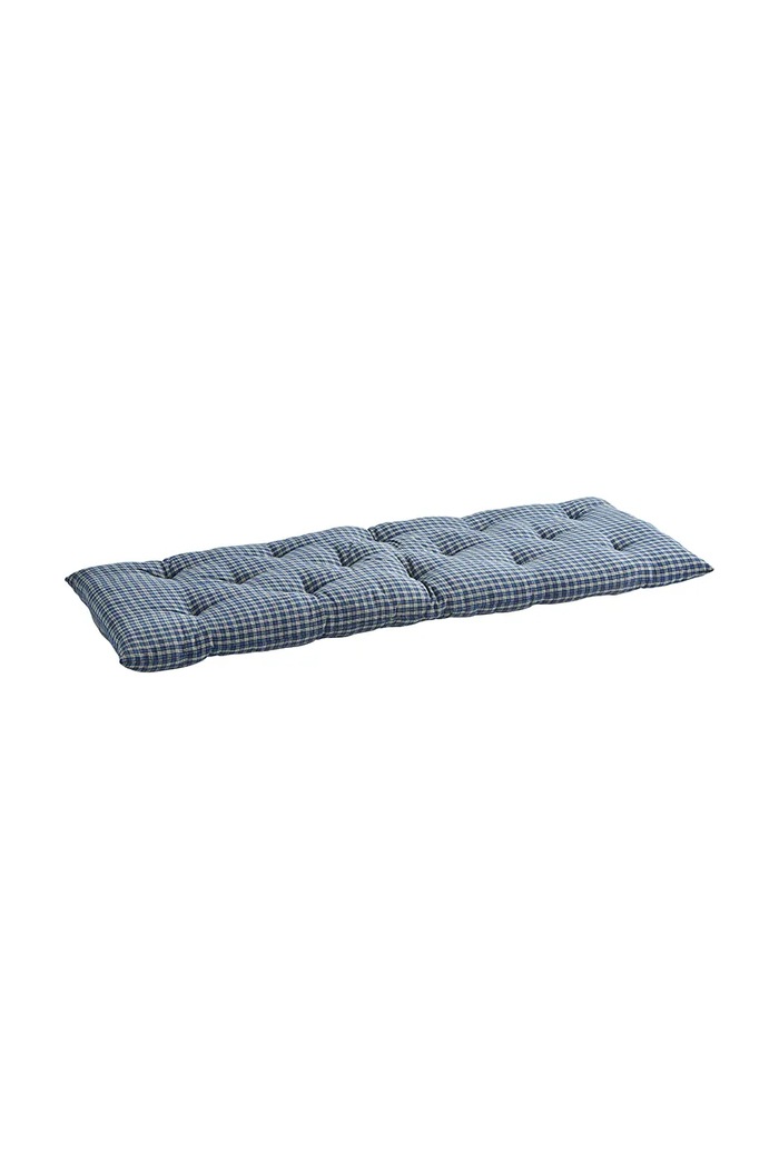 Dekorativní bavlněný polštář na lavici Madam Stoltz 45 x 125 cm MP.45125.243 modrá AA00