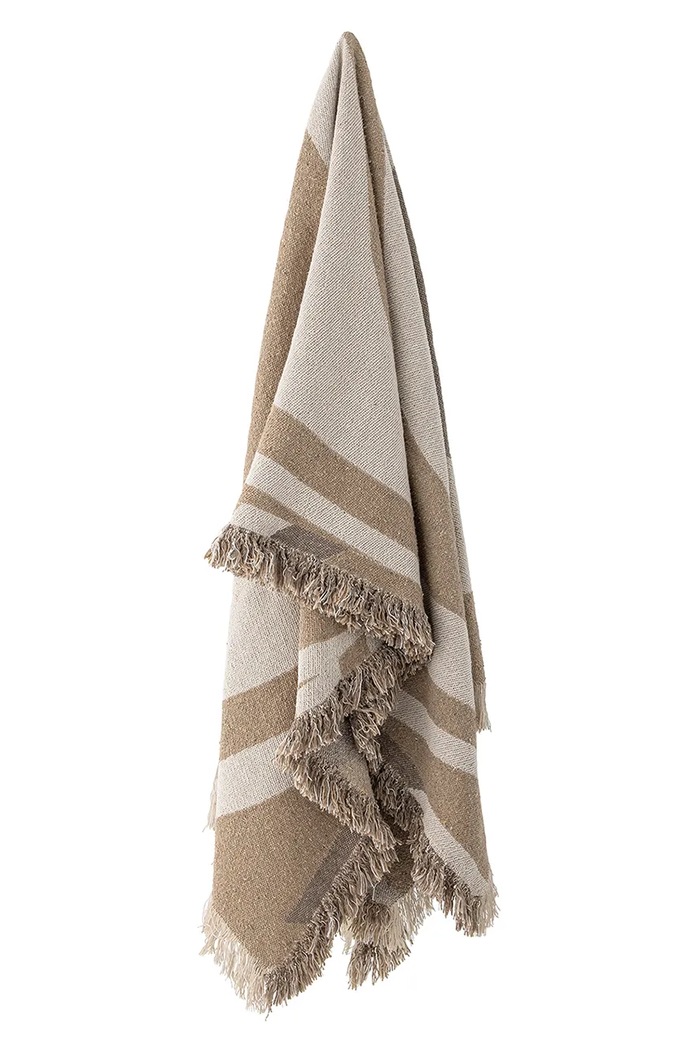 Bloomingville copriletto Orinoco 160 x 130 cm 82062030 beige AA00