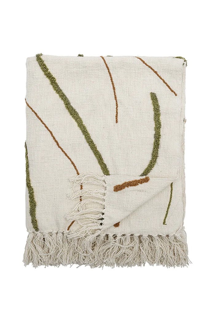 Bloomingville coperta 150 x 130 cm beige 82062706