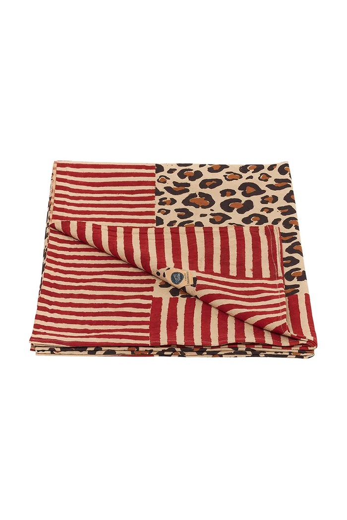 Bombažno posteljno pregrinjalo Doing Goods Leopard Single 220 x 140 cm 1.40.30.085.070.4 pisana AA00